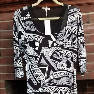 Zen_knits patterned dress.   